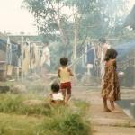"Cooking Fires Behind the Billets—PRPC 1985" © Gaylord Barr; used by permission