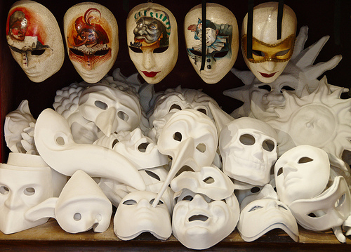 Venetian carnival masks